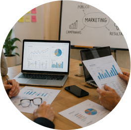 Suporte completo de marketing
